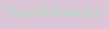 Image with Font Color BAD6C8 and Background Color D9C5D3